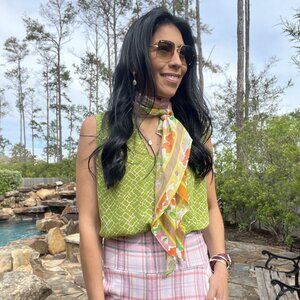 Cabi 6383 Cobblestone Top Spring 2023 Large EUC